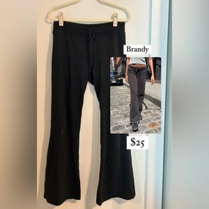Low rise drawstring sweatpants
